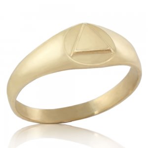 (image for) Petite Gold AA Ring with Unity Symbol