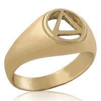 (image for) Gold Cutout AA Symbol Ring