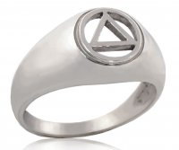(image for) Silver Cutout AA Symbol Ring