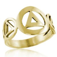 (image for) Gold Triple AA Symbol Ring