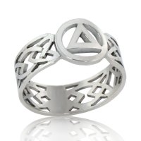 (image for) Silver Celtic Knot AA Band