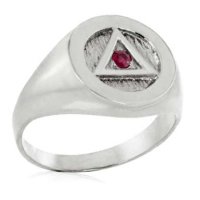 (image for) Men's Classic Silver AA Ring with Stone