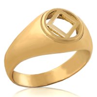 (image for) Gold Unisex Cutout NA Ring