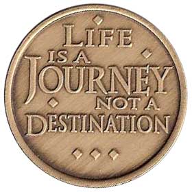 (image for) Life is Journey Affirmation Medallion - Click Image to Close