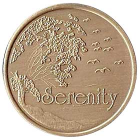 (image for) Serenity Peace Affirmation Medallion