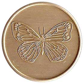 (image for) Butterfly Serenity Prayer Medallion
