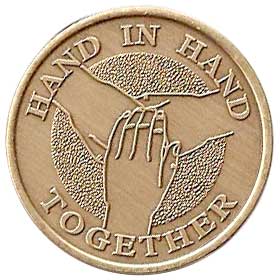 (image for) Hand in Hand Affirmation Medallion