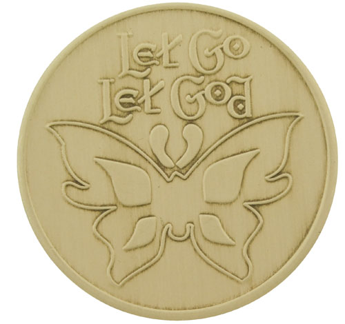 (image for) Let Go, Let God Serenity Prayer Medallion