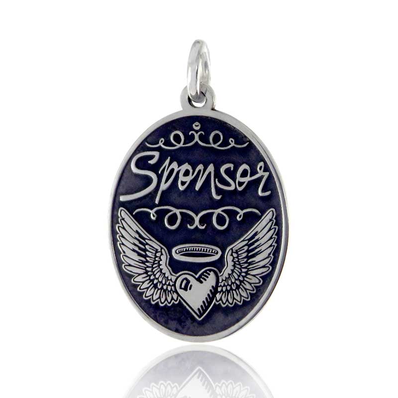 (image for) Silver Sponsor Pendant with Engravable Back