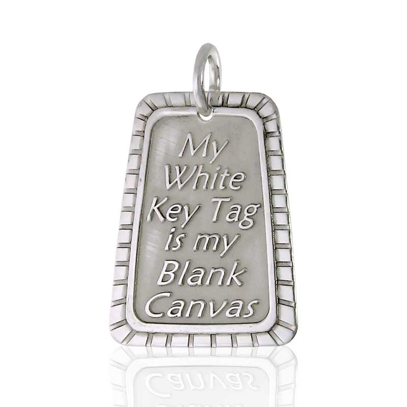 (image for) Silver NA Disc Slogan Pendant