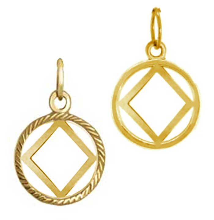 (image for) Gold 1/2" Classic NA Pendant